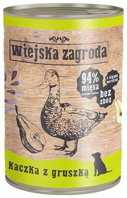 Wiejska Zagroda Υγρή Τροφή Σκύλων σε Κονσέρβα με Πάπια, Γαλοπούλα και Αρνί χωρίς Σιτηρά 800gr 2
