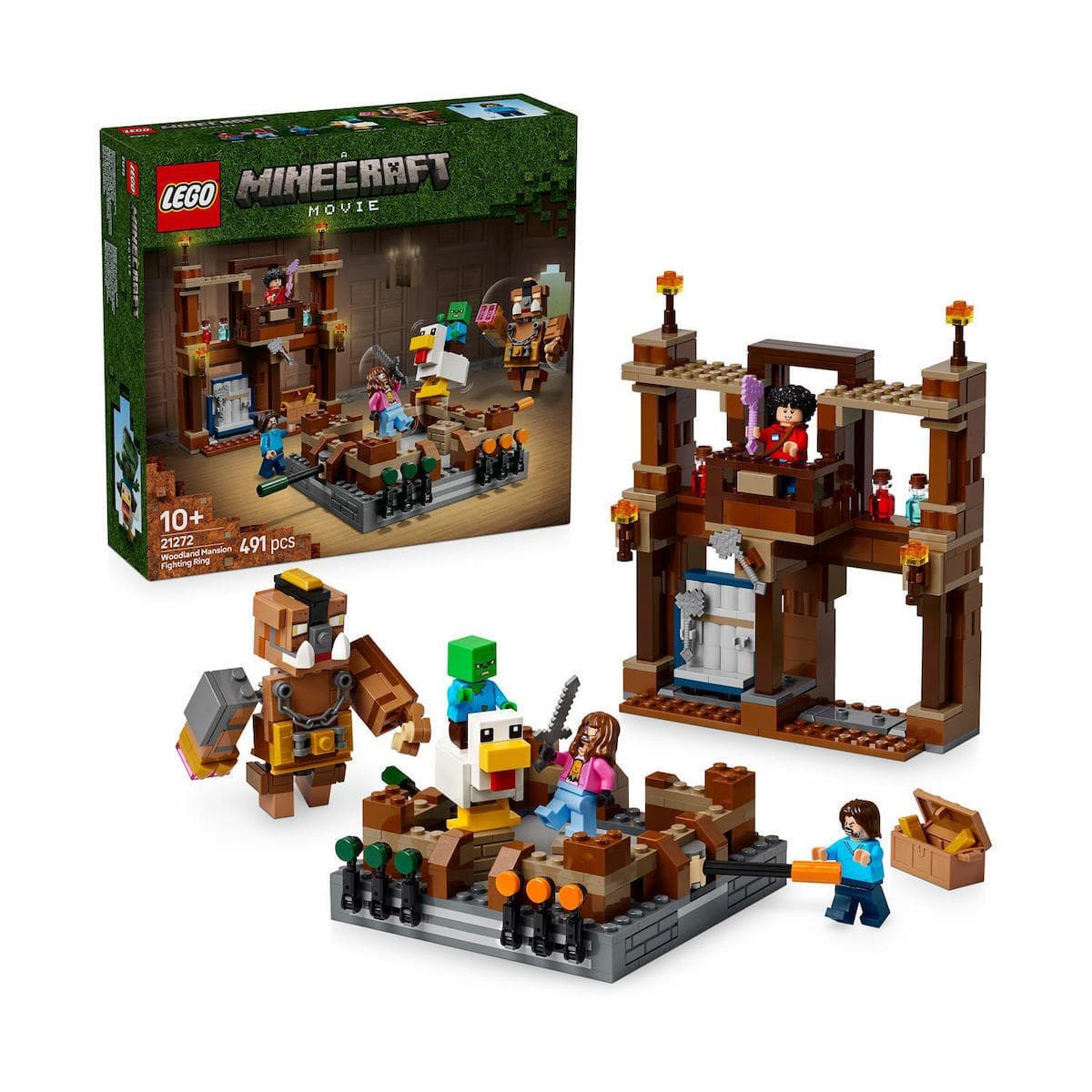 LEGO Minecraft Woodland Mansion Fighting Ring για 10+ Ετών 491τμχ 21272 2