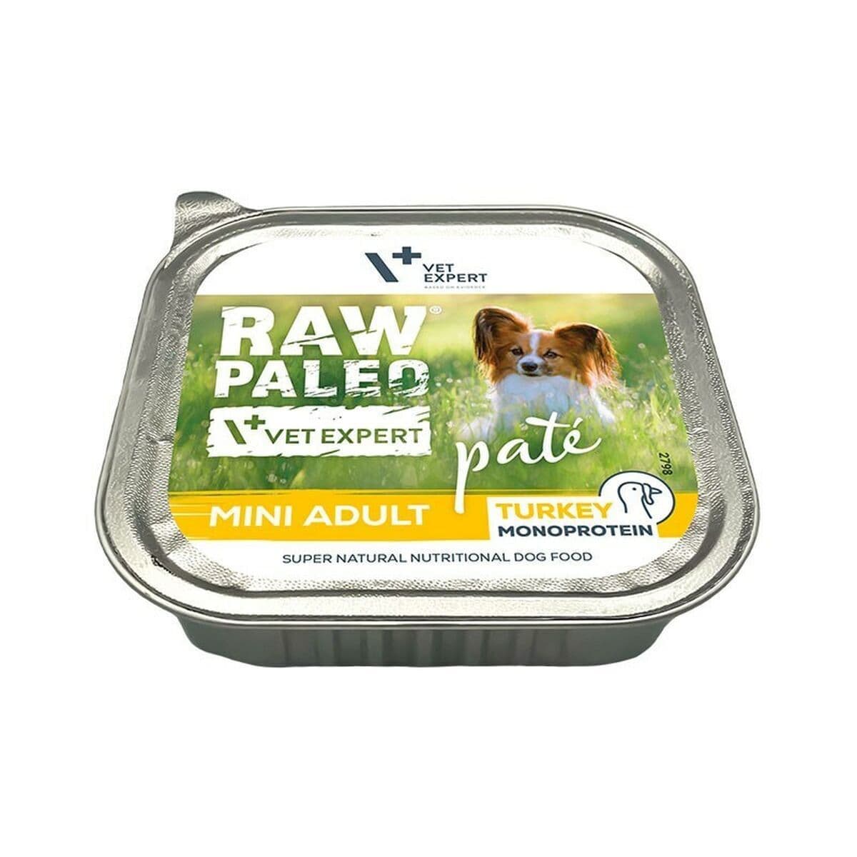 VetExpert Raw Paleo Υγρή Τροφή Σκύλων σε Ταψάκι με Γαλοπούλα χωρίς Σιτηρά & Γλουτένη 150gr 1611D3929 2