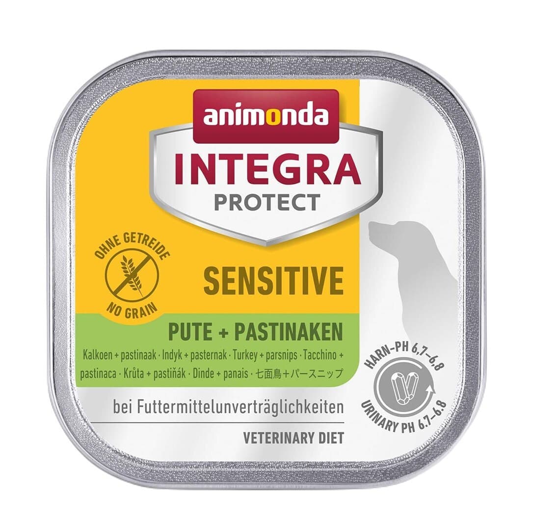 Animonda Integra Protect Sensitive Υγρή Τροφή Σκύλων σε Ταψάκι με Γαλοπούλα χωρίς Σιτηρά 150gr 2
