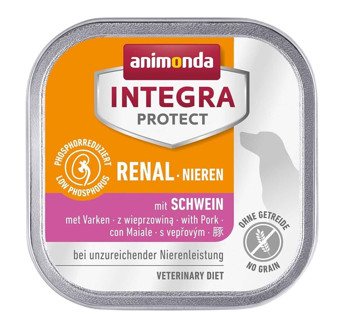 Animonda Integra Protect Nieren Υγρή Τροφή Σκύλων σε Ταψάκι με Χοιρινό χωρίς Σιτηρά 150gr 2