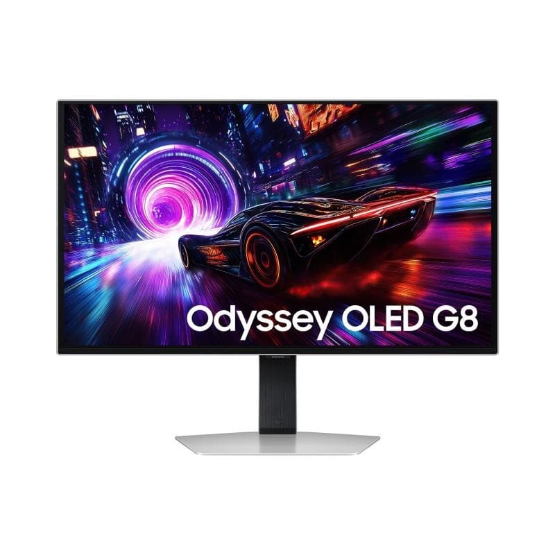 Samsung G8 G81SF OLED HDR Monitor 27" 4K 3840x2160 240Hz με Χρόνο Απόκρισης 0.03ms GTG Ασημί 2