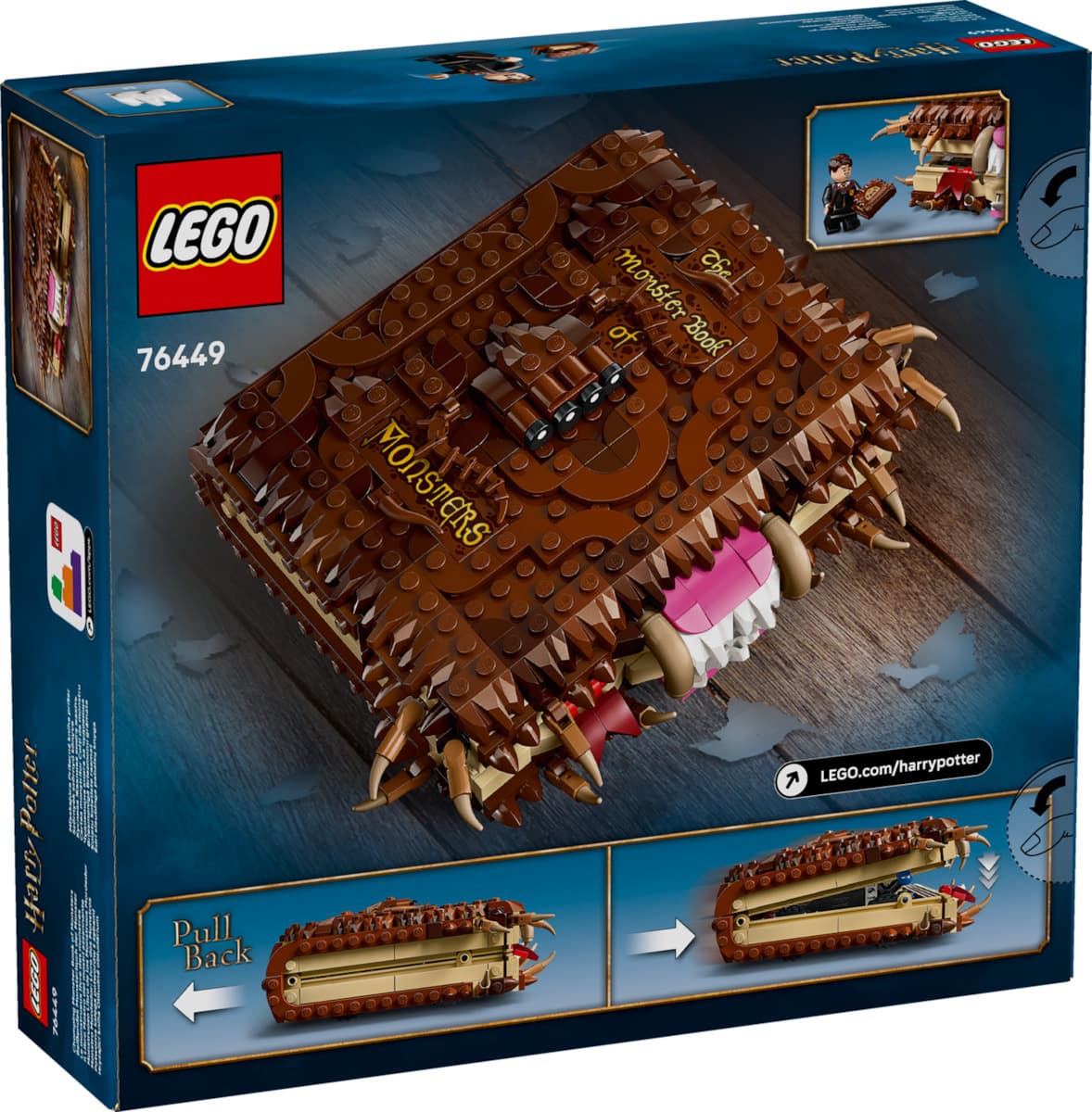 LEGO Harry Potter Chomping Monster Book of Monsters για 9+ Ετών 518τμχ 76449 4