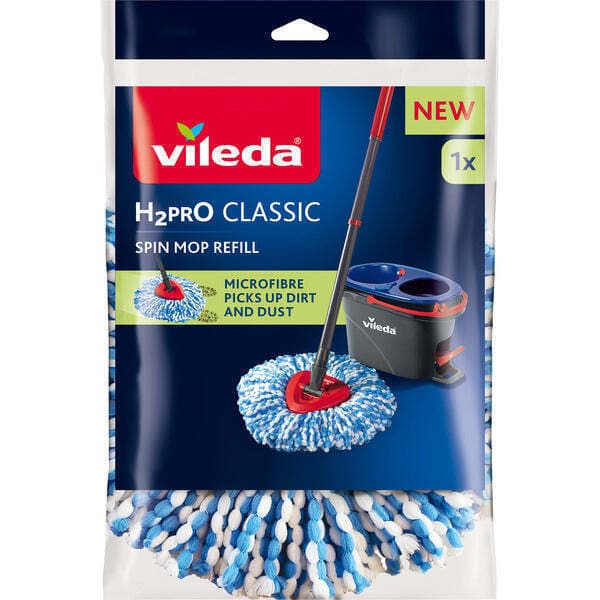 Vileda H2pro Classic Περιστρεφόμενη Ανταλλακτικό Σφουγγαρίστρας 178331
