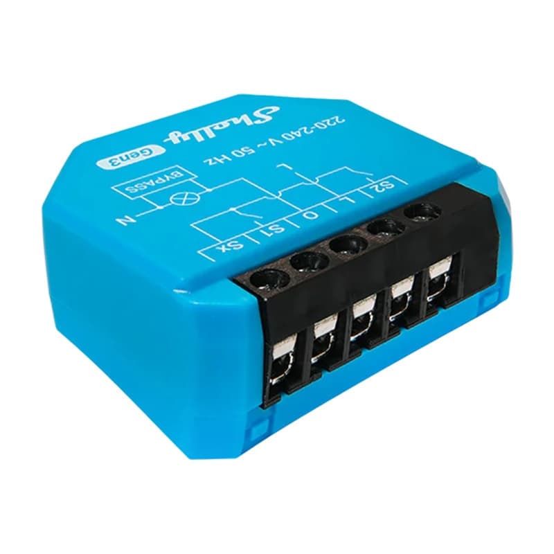 Shelly 1L Gen3 Smart Switch 1 Καναλιού Wi-Fi, Bluetooth & RF (χωρίς Ουδέτερο) 1LGen3 2