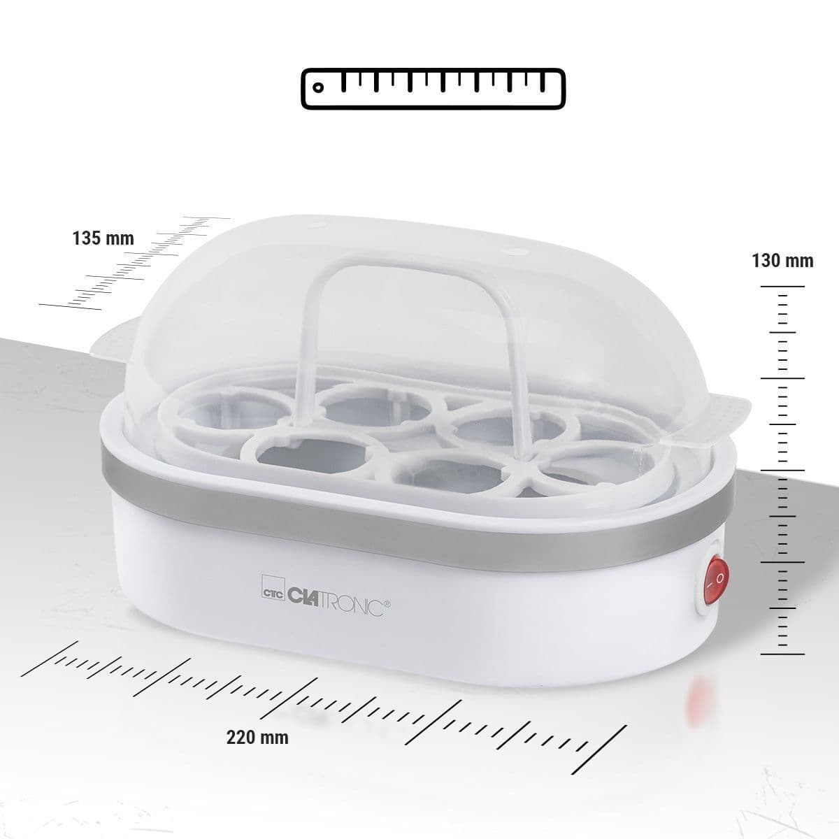 Clatronic 261686 Βραστήρας Αυγών 6 Θέσεων 400W Λευκός 9