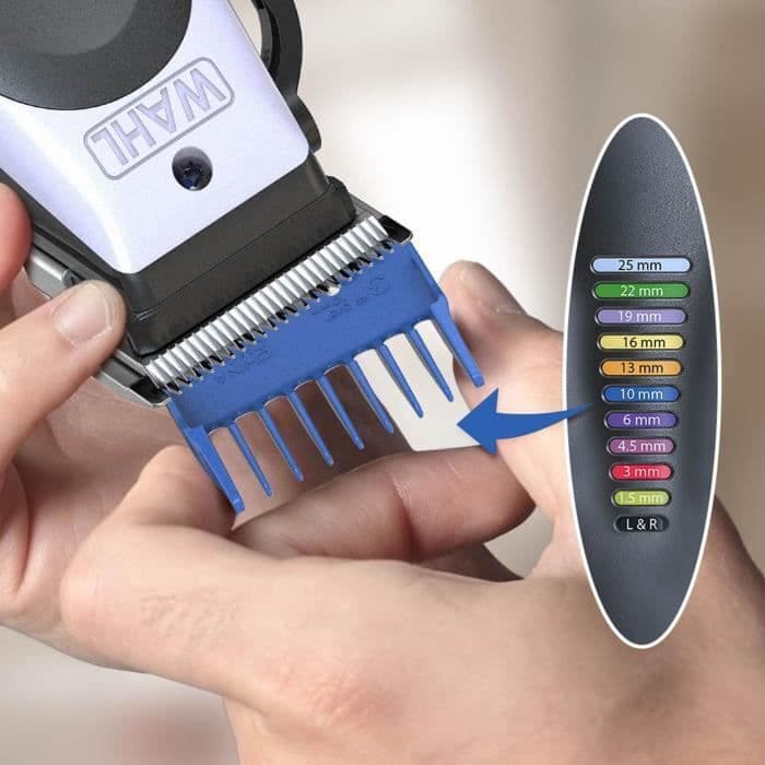 Wahl Professional Color Pro® Lithium Σετ Επαναφορτιζόμενης Κουρευτικής Μηχανής Λευκό 5