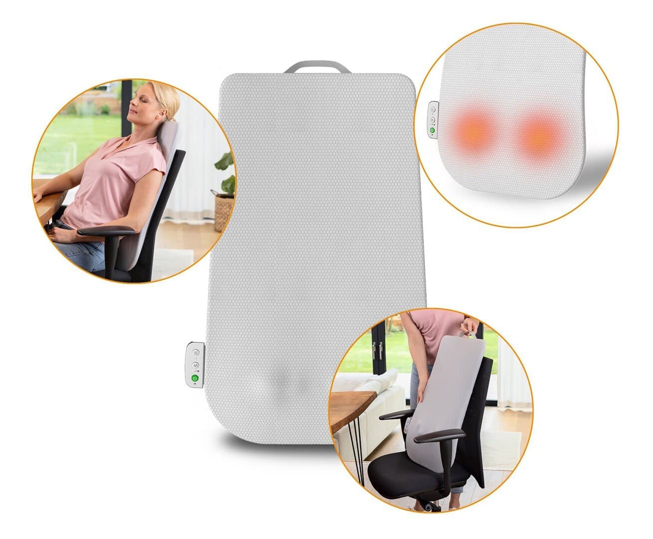 Medisana Mc 600 Συσκευή Μασάζ Shiatsu για το Σώμα Γκρι 5