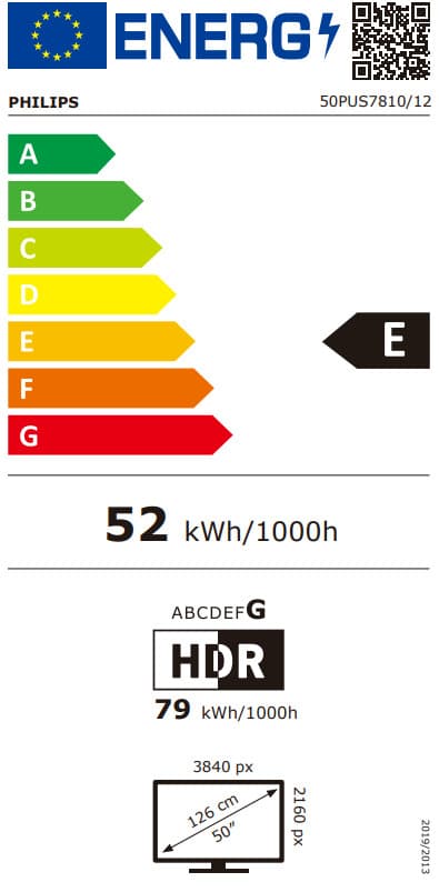 Philips Smart Τηλεόραση 50" 4K UHD QLED PUS7810 HDR (2025) 50PUS7810/12