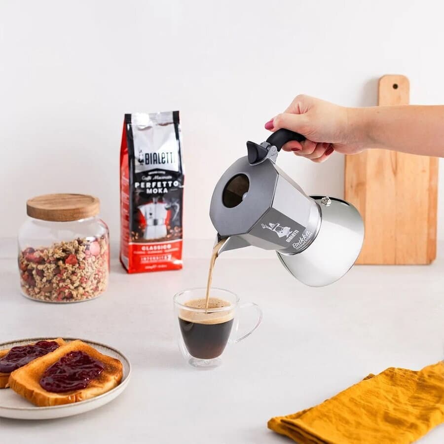 Bialetti Μπρίκι Espresso 4cups Γκρι 4