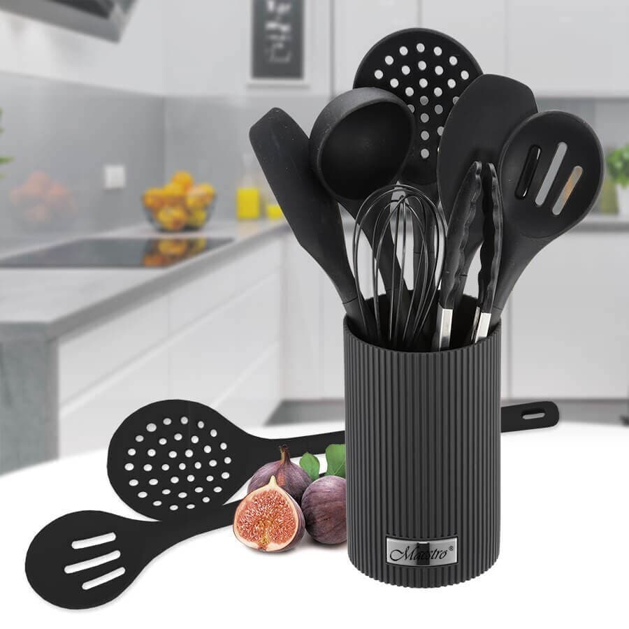 Maestro Σετ Εργαλείων Μαγειρικής Μαύρο MR-1542-BLACK 5