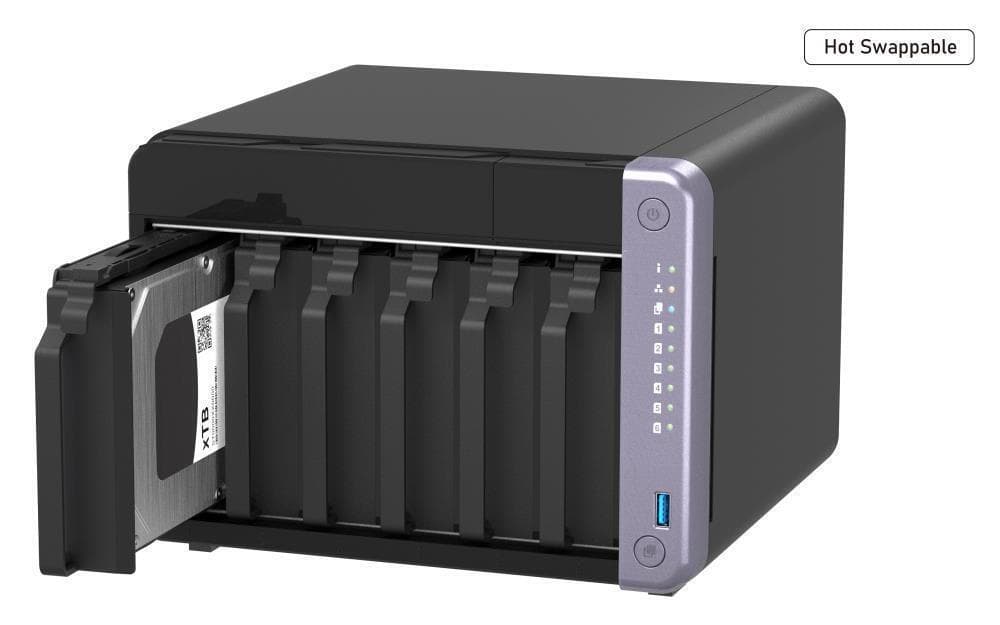 QNap TS-632X NAS Tower με 6 θέσεις για SSD και 2 θύρες Ethernet 5