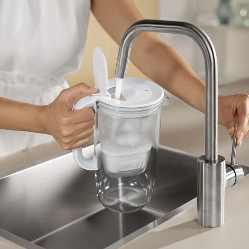 Brita Maxtra Κανάτα Σερβιρίσματος Γυάλινη White με Φίλτρο 2500ml 1050452 8