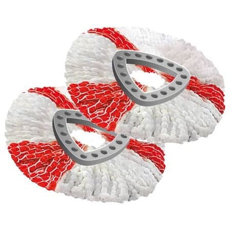 Vileda Mop Refill Turbo 2w1 Ανταλλακτικό Σφουγγαρίστρας με Μικροίνες 2τμχ 166142 3