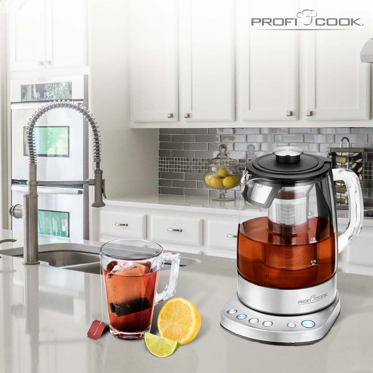 Profi Cook PC-WKS 1167G Βραστήρας 1.5lt 2200W Γκρι 6