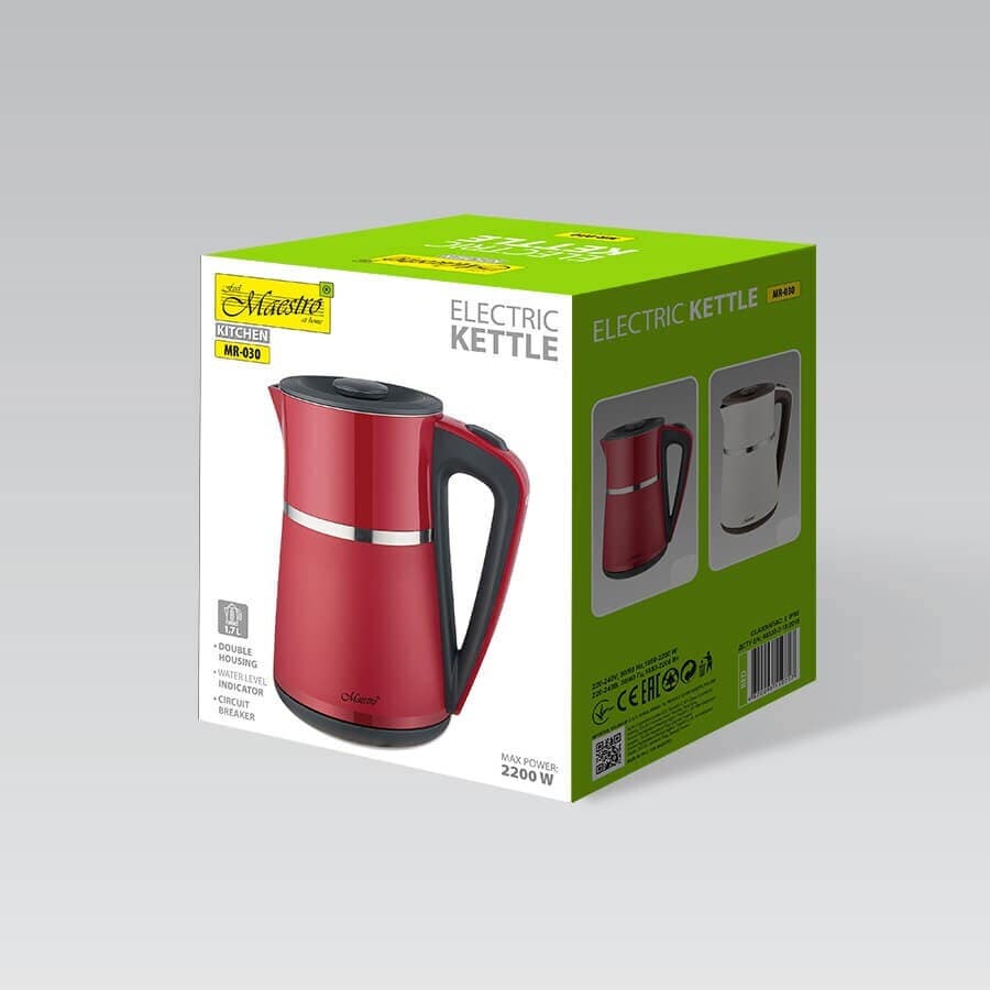 Maestro MR030 Red Βραστήρας 1.2lt 1500W Κόκκινος 6
