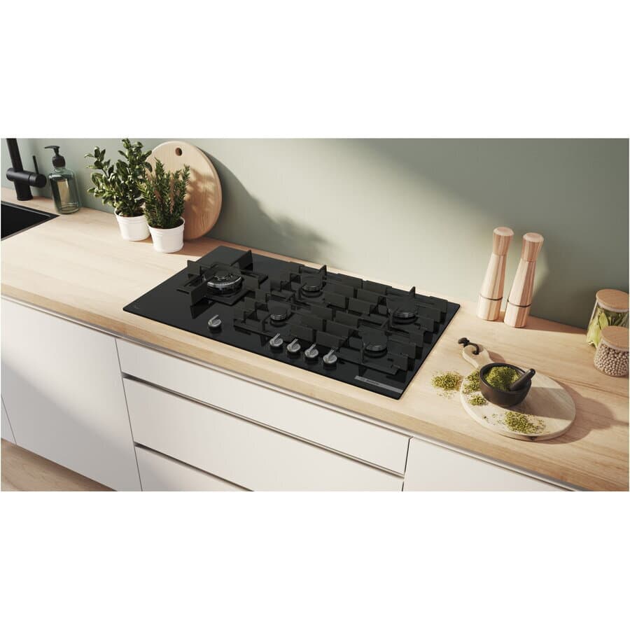 Bosch Serie 6 Εστία Φυσικού Αερίου Αυτόνομη με Απορροφητήρα 91.5x52εκ. PPM9A6I40 3