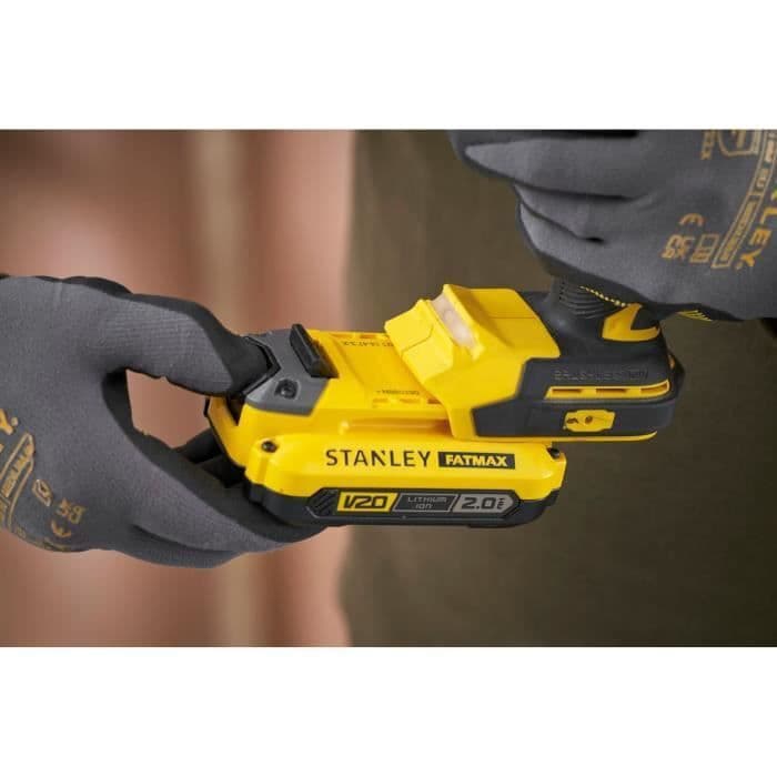 Stanley SFMCD725D2K Κρουστικό Δραπανοκατσάβιδο Μπαταρίας Brushless 18V 2x2Ah 6