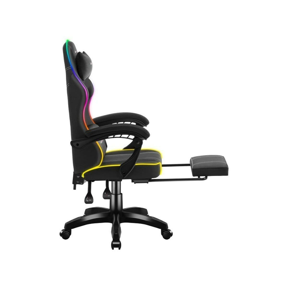 Huzaro HZ-FORCE 3.7 Καρέκλα Gaming Δερματίνης με RGB Φωτισμό Μαύρη 6