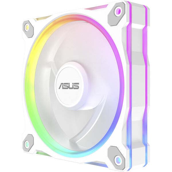 Asus Prime MR120 Reverse Blade Case Fan (1600rpm / 58cfm) με ARGB Φωτισμό και Σύνδεση 4-Pin PWM Λευκό 4
