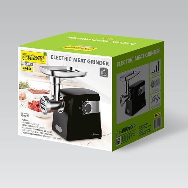 Maestro MR-854 Μηχανή Άλεσης Κιμά 1500W Μαύρη