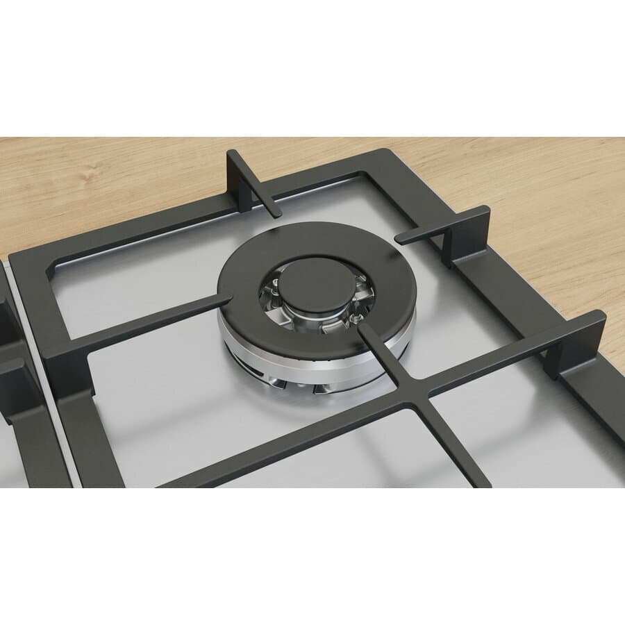 Bosch Serie 6 Εστία Φυσικού Αερίου Αυτόνομη 58.2x52εκ. Ασημί PCH6A5I90 6