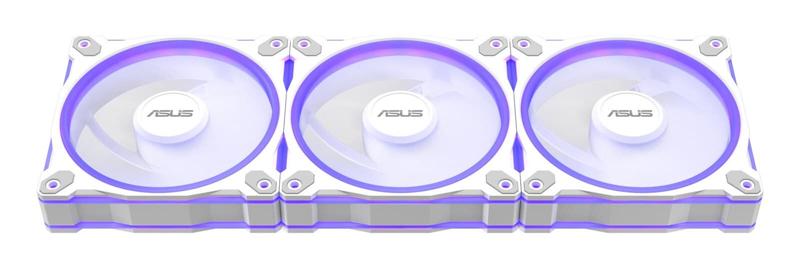 Asus Prime MR120 Case Fan (1600rpm) με ARGB Φωτισμό και Σύνδεση 4-Pin PWM 3τμχ Λευκό 2