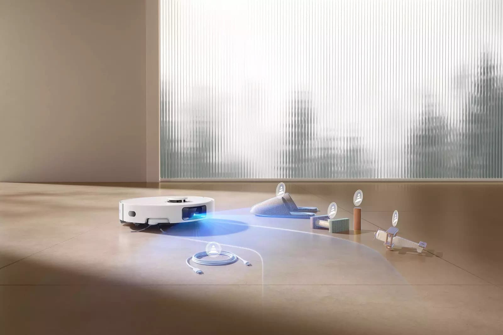 Dreame D20 Pro Σκούπα Ρομπότ με Χαρτογράφηση Laser & Απορρόφηση 13000Pa Λευκή 9