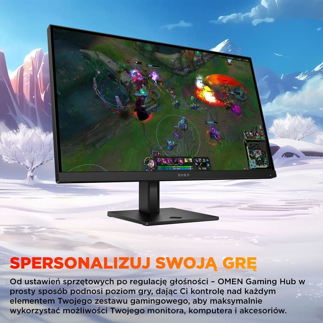 HP OMEN 27q G2 IPS HDR Gaming Monitor 27" QHD 2560x1440 180Hz με Χρόνο Απόκρισης 1ms GTG 7