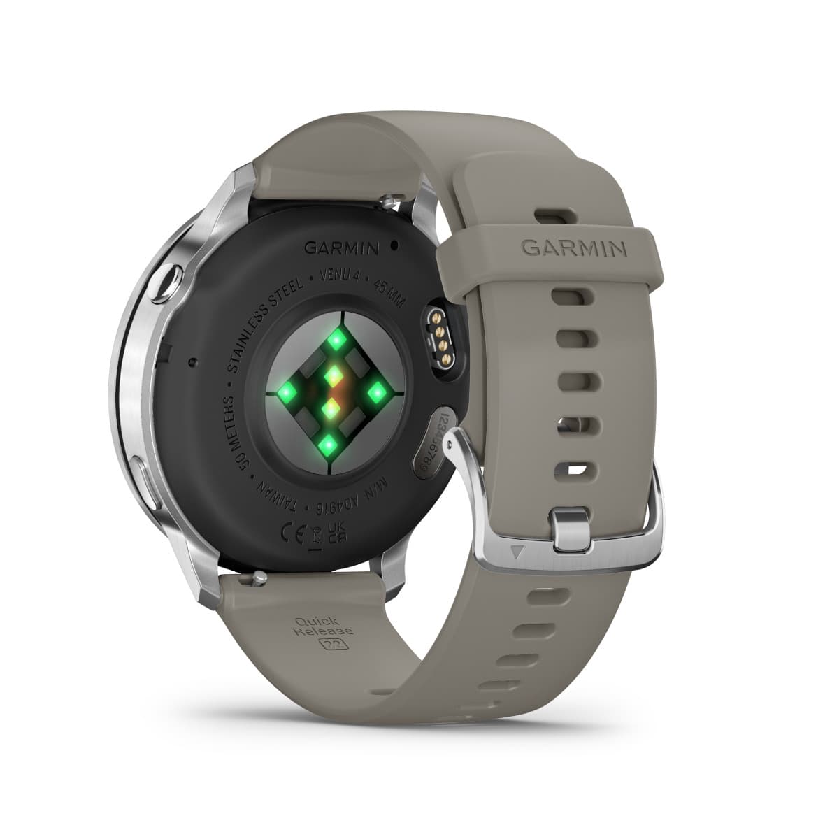 Garmin Venu 4 Stainless Steel 45mm Αδιάβροχο Smartwatch με Παλμογράφο (Silver with Silver Gray) 8