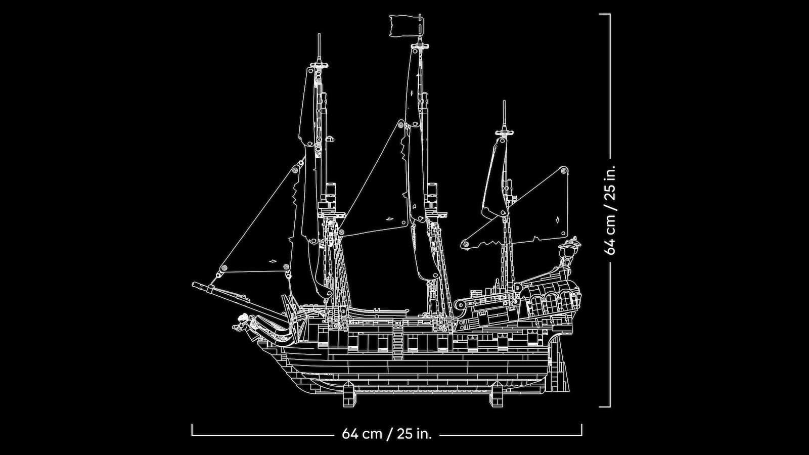 LEGO Icons Captain Jack Sparrow's Pirate Ship για 18+ Ετών 2862τμχ 10365 18
