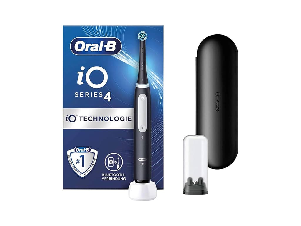 Oral-B iO Series 4 Ηλεκτρική Οδοντόβουρτσα με Χρονομετρητή, Αισθητήρα Πίεσης και Θήκη Ταξιδίου Matt Black 7