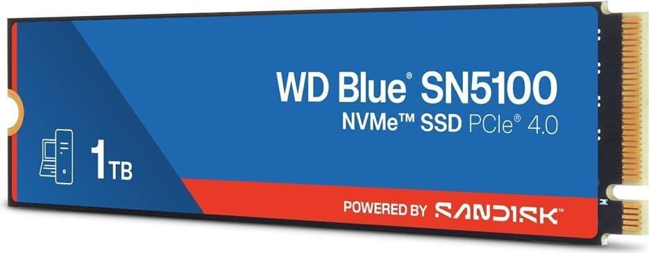 Western Digital Blue SSD 1TB τύπου PCle Card με σύνδεση PCI Express 4.0 WDS100T5B0E 3