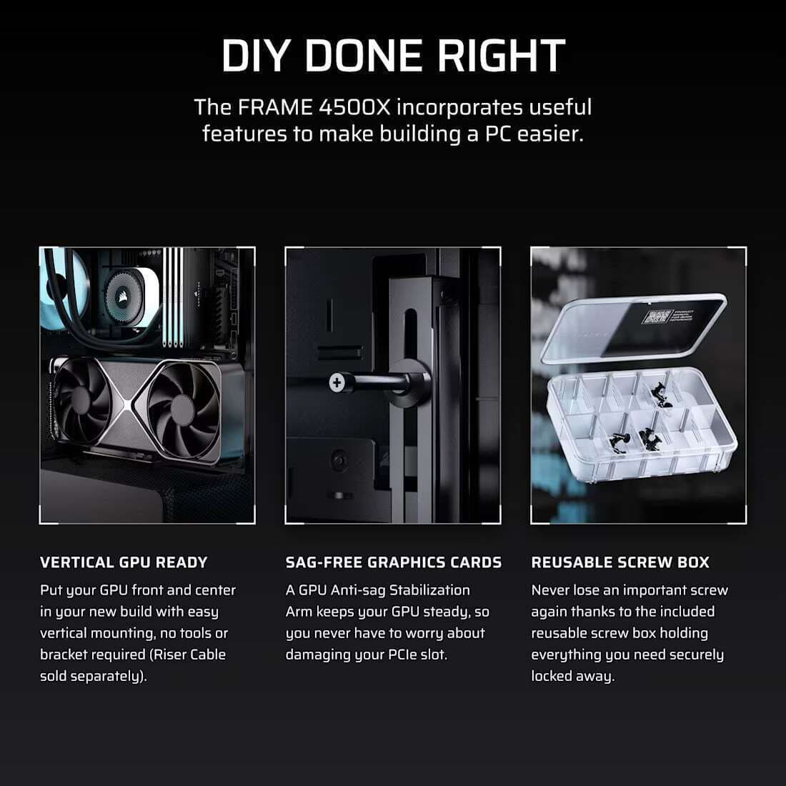 Corsair Frame 4500X RS-R ARGB Gaming Midi Tower Κουτί Υπολογιστή με Πλαϊνό Παράθυρο Μαύρο 9