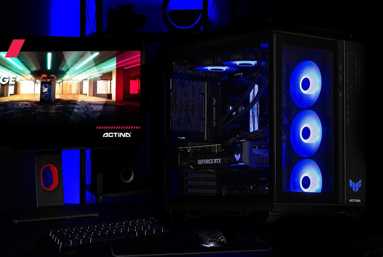 Actina Gaming Desktop PC (Ultra 7-265KF/32GB DDR4/2.0TB SSD/GeForce RTX 5070 Ti/No OS) 2