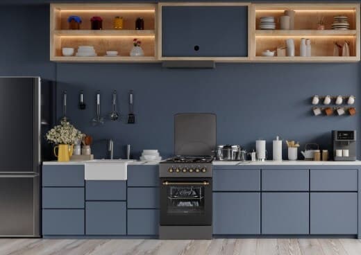 MPM MPM-56-KRM-13 Κουζίνα 58lt με Εστίες Υγραερίου Π50εκ. Black 4