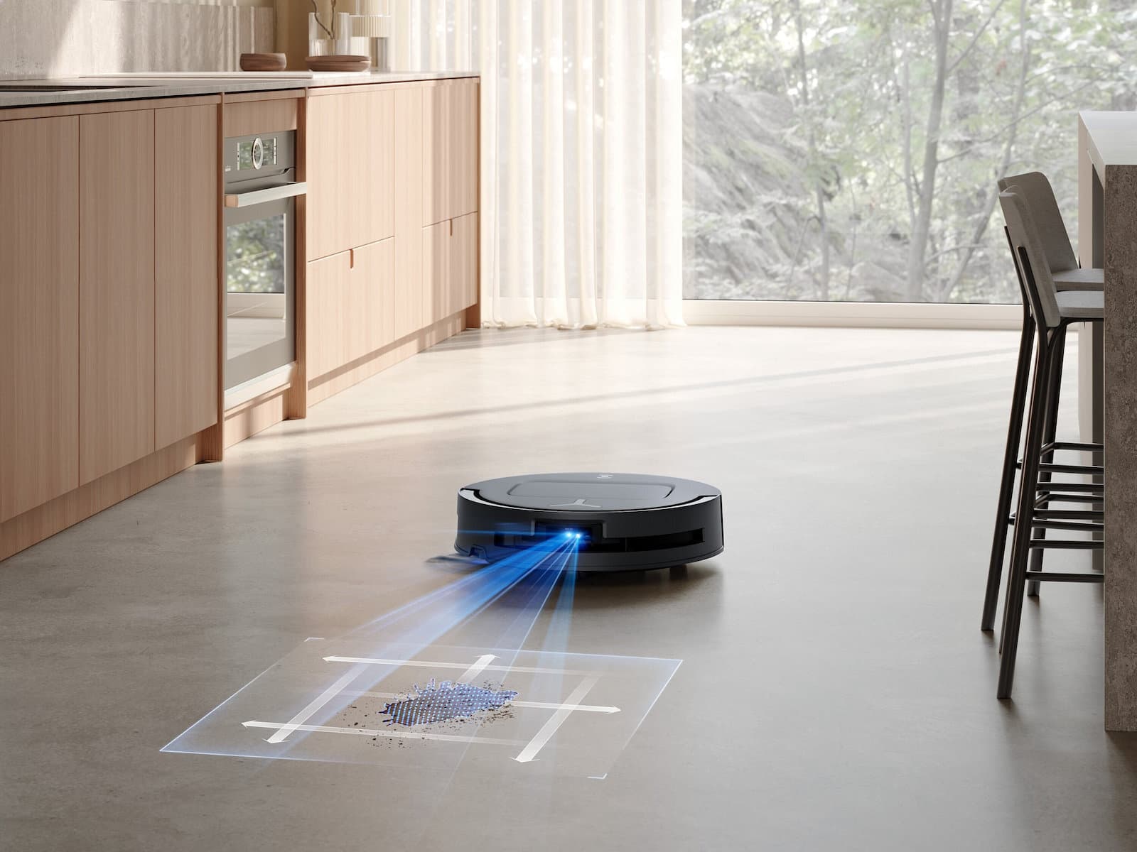 Ecovacs DEEBOT T80 Omni Σκούπα Ρομπότ με Χαρτογράφηση Laser & Απορρόφηση 18000Pa Μαύρη 11