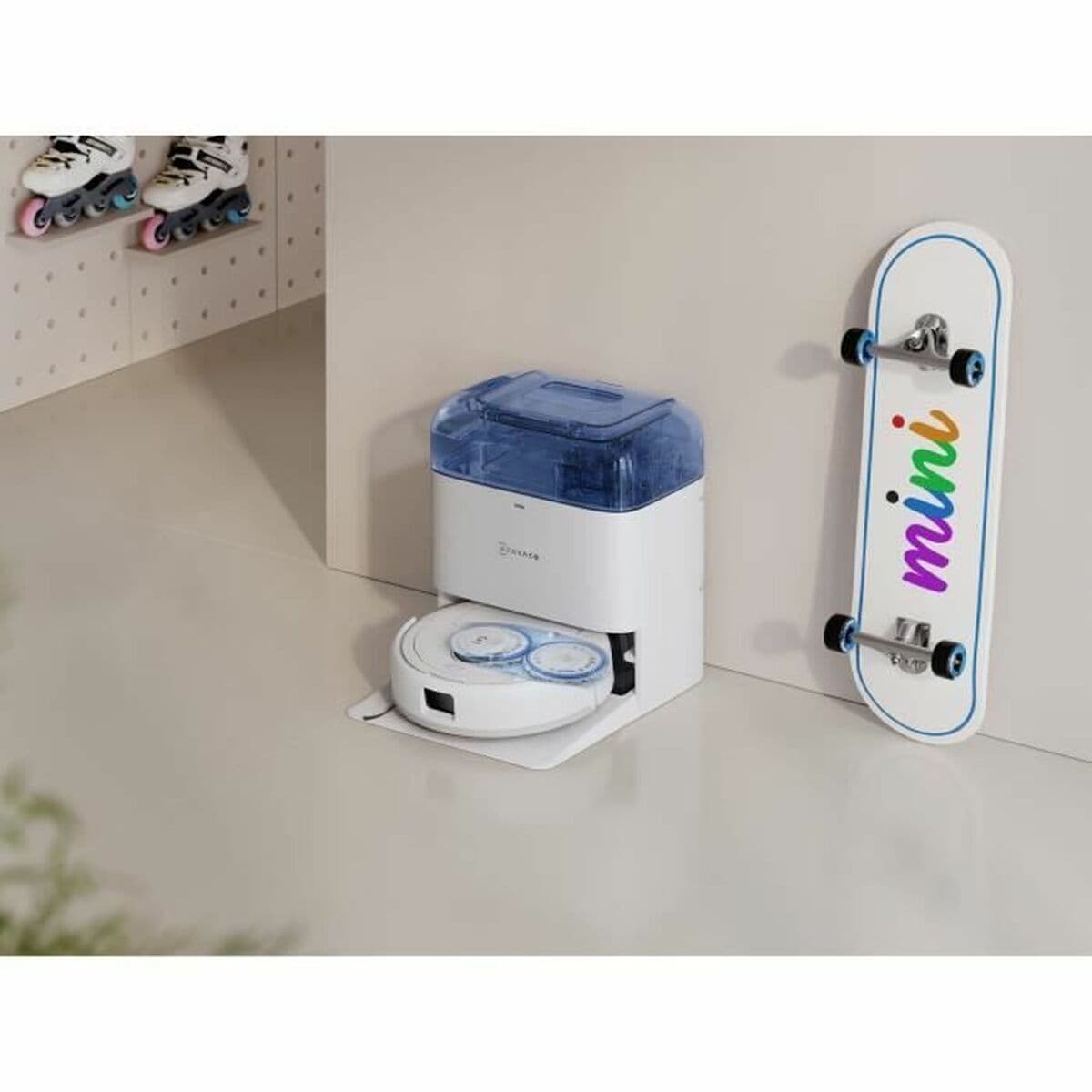 Ecovacs Deebot Mini Σκούπα Ρομπότ με Χαρτογράφηση Laser & Απορρόφηση 9000Pa Λευκή 4