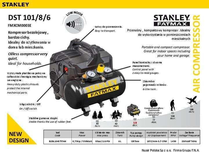 Stanley Τρόμπα Αυτοκινήτου με Καλώδιο Αναπτήρα 12V 321877 2