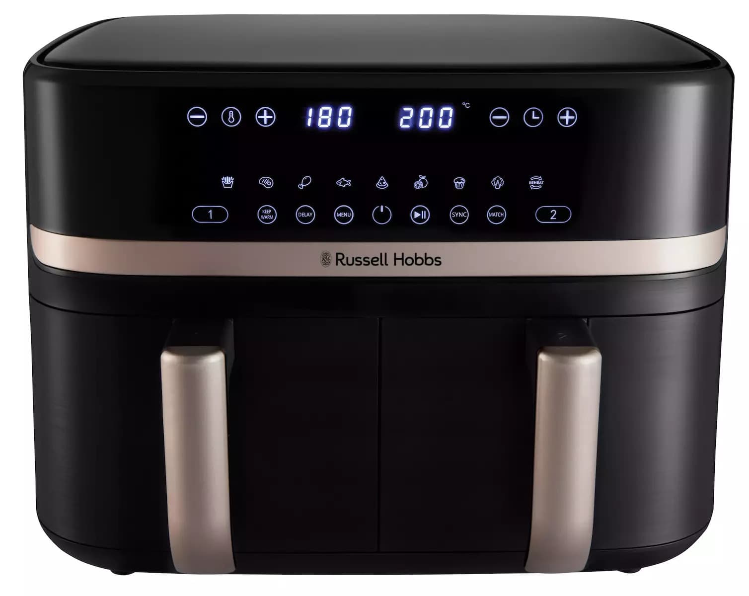 Russell Hobbs Satisfry Air Fryer με Διπλό Αποσπώμενο Κάδο 9lt Μαύρο 6