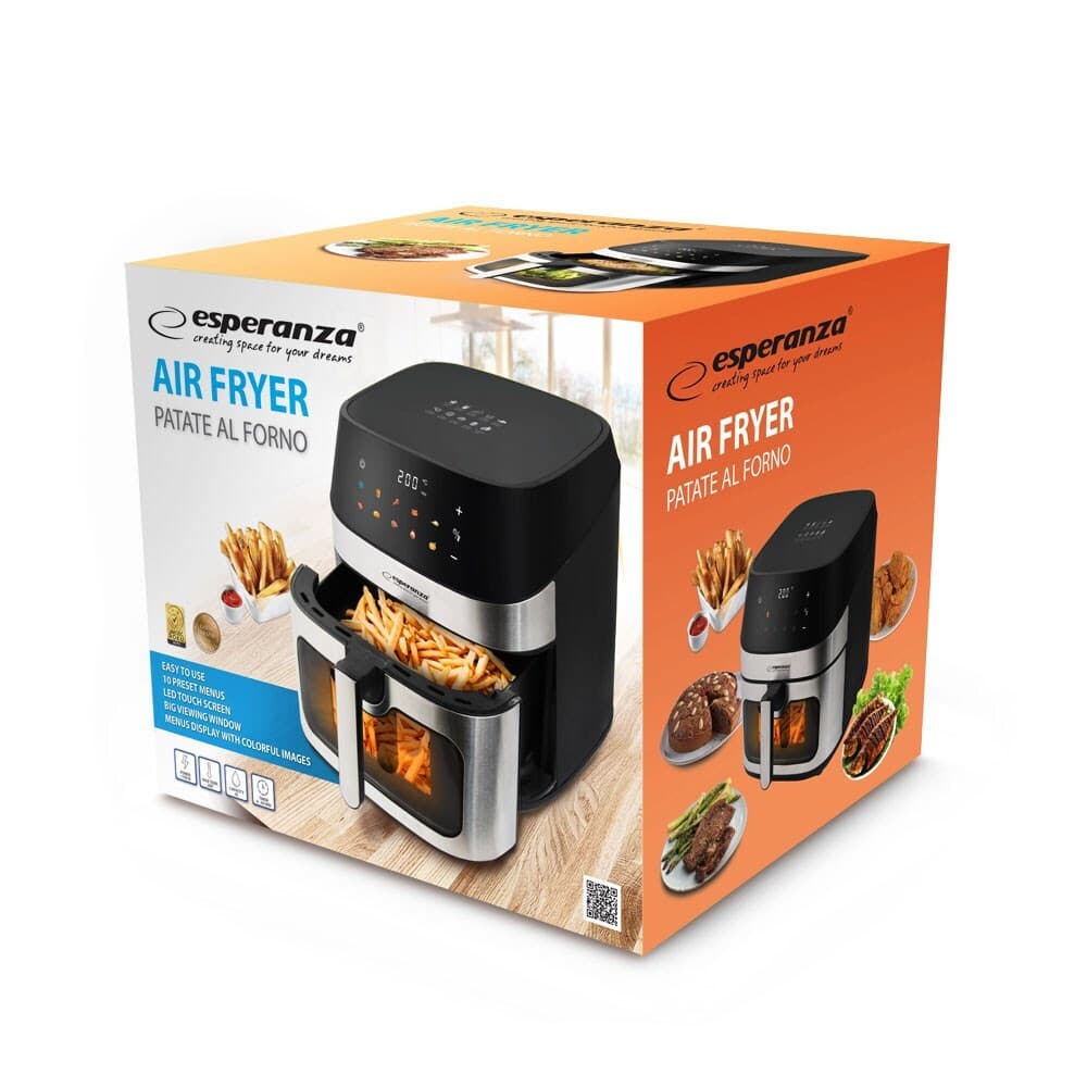 Esperanza Eka005 Air Fryer 8lt Μαύρο 3