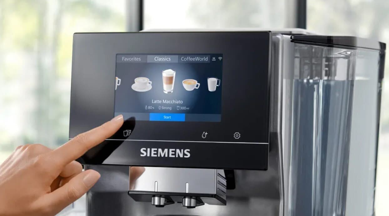 Siemens Eq700 Αυτόματη Μηχανή Espresso 1300W Πίεσης 19bar με Μύλο Άλεσης Ασημί TQ715R03 4