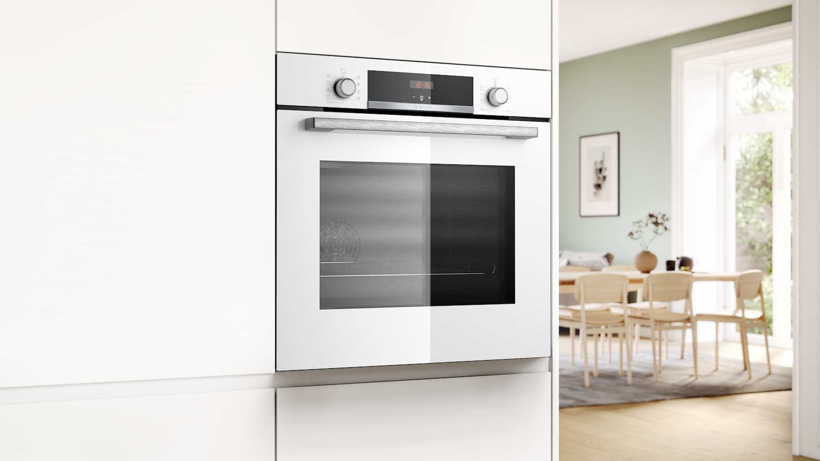 Bosch HBA534BW3 Φούρνος άνω Πάγκου 71lt Π59.4εκ. Λευκός 6