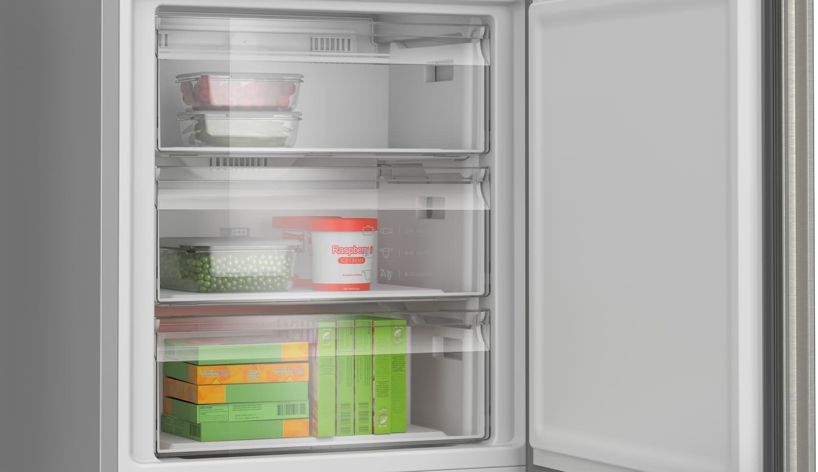 Bosch Ψυγειοκαταψύκτης 440lt Total NoFrost Υ203xΠ70xΒ66.7εκ. Inox KGN492IDF 21