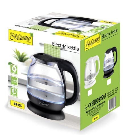 Maestro Βραστήρας 1lt 1100W Λευκός MR-055-WHITE 5
