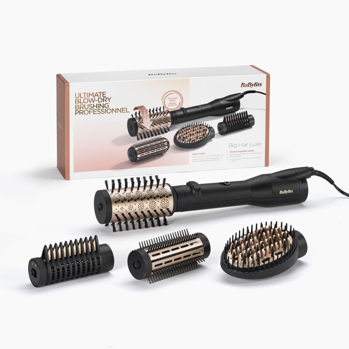 Babyliss Big Hair Luxe Κεραμική Ηλεκτρική Βούρτσα με Αέρα & Περιστρεφόμενη Κεφαλή για Ίσιωμα και Μπούκλες 650W 214550 11
