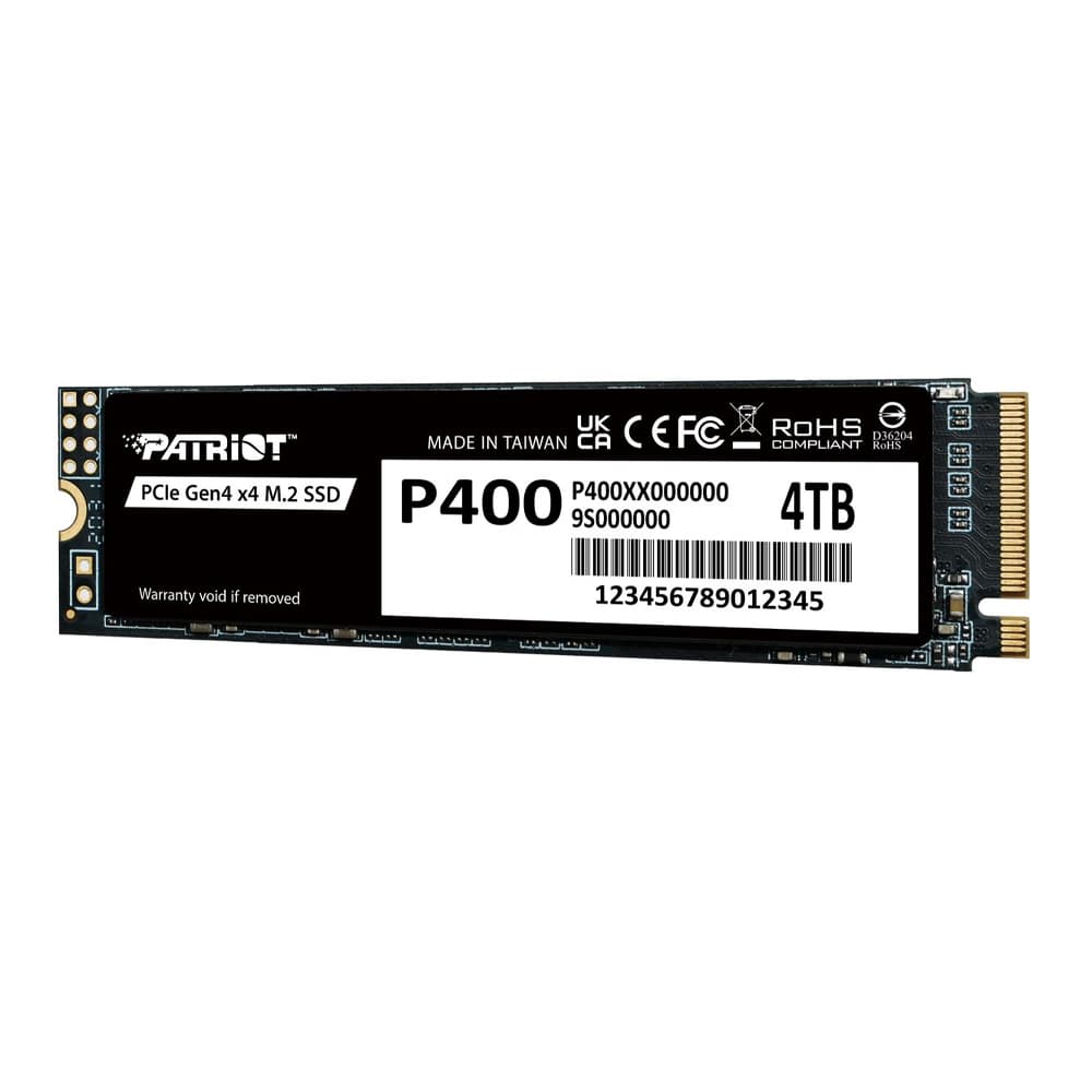 Patriot P400 V4 SSD 4TB τύπου M.2 με σύνδεση PCI Express 4.0 (PS5 Compatible) P400VP4TBM28H 4