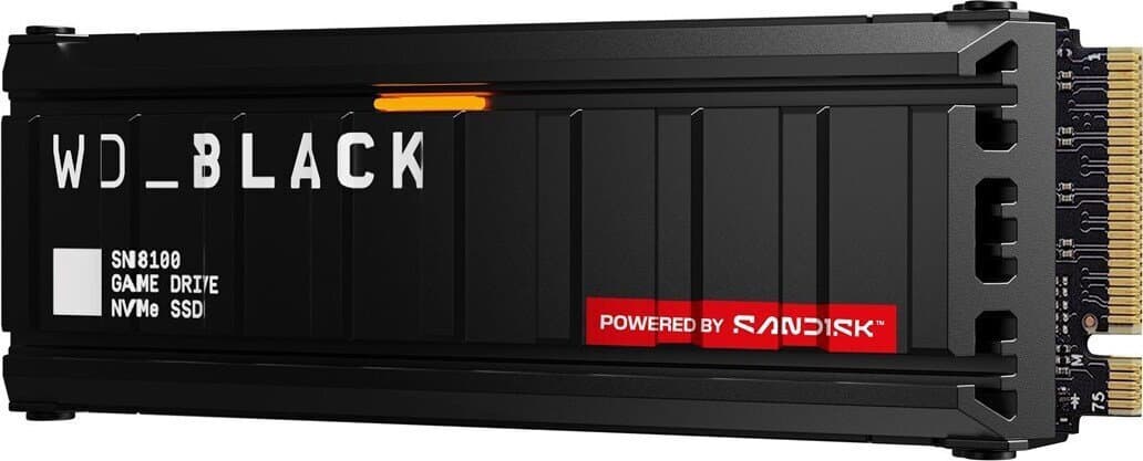 Western Digital SN8100 SSD 1TB τύπου M.2 με σύνδεση PCI Express 5.0 και Ψύκτρα WDS100T1XHM-00CMT0 2