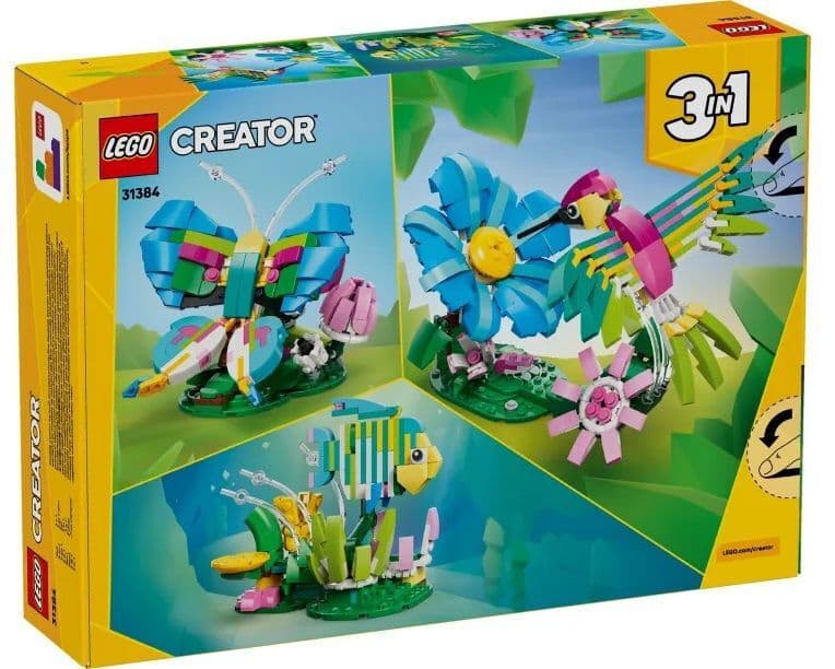 LEGO Creator 3-in-1 Wild Animals: Colorful Hummingbird για 8+ Ετών 312τμχ 31384 2