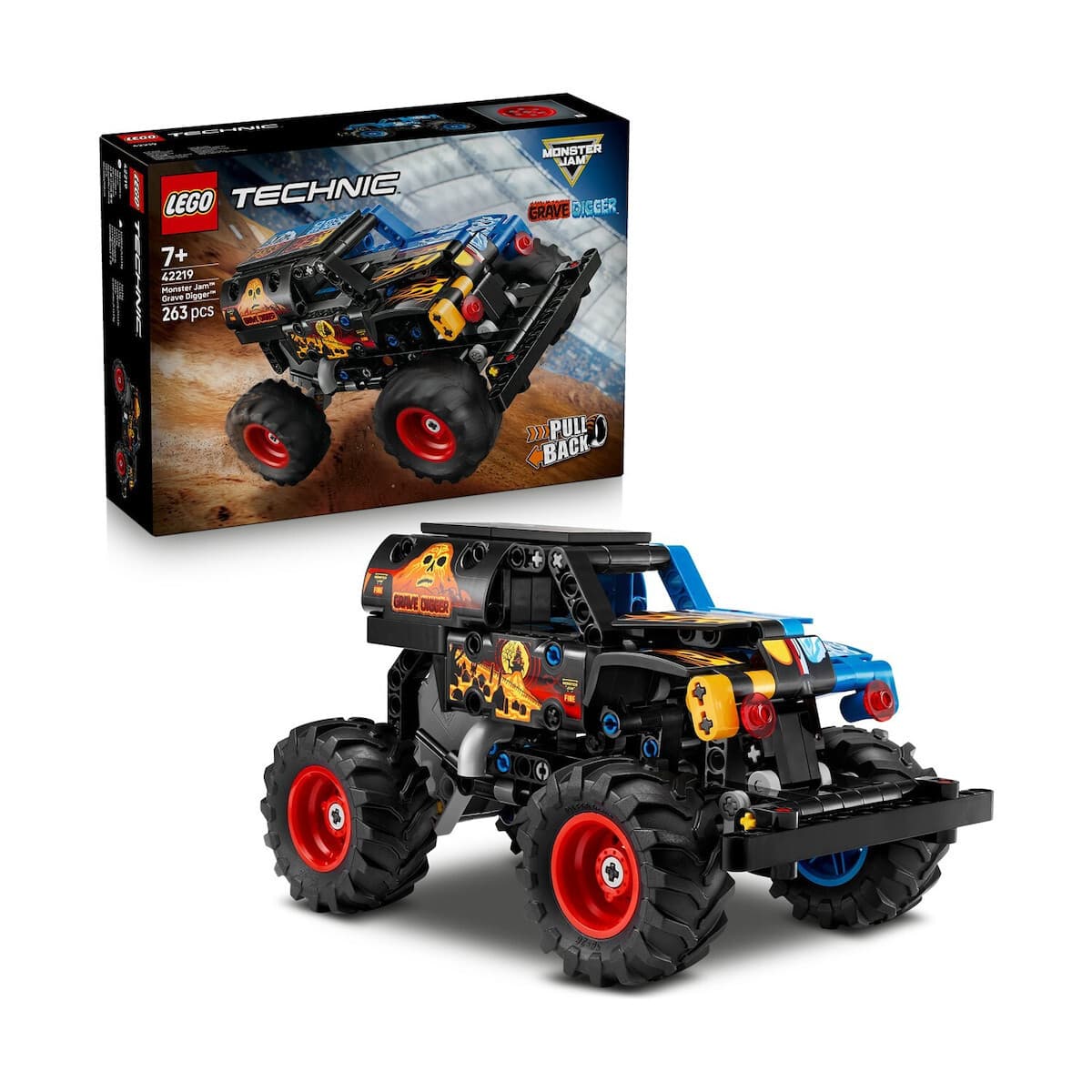 LEGO Technic Monster Jam™ Grave Digger™ Fire and Ice για 7+ Ετών 263τμχ 42219 2